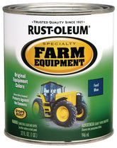 Specialty 7424502 Farm Equipment Paint, Ford Blue, 1 qt, Can, 130 sq-ft/qt Coverage Area